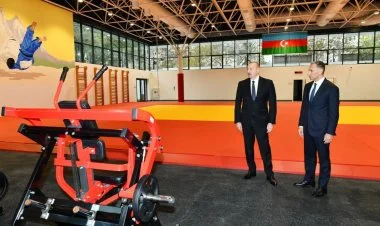 İlham Əliyev Təlim-Məşq Mərkəzindəki şəraitlə tanış olub