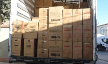 Azərbaycandan Türkiyəyə növbəti yardım karvanı yola salınıb