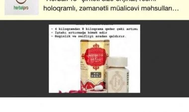 AQTA bioloji aktiv qida məhsulu ilə bağlı xəbərdarlıq etdi