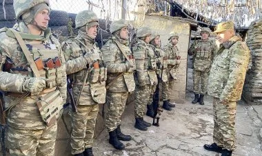 Kərim Vəliyev Ermənistanla sərhəddəki hərbi hissələrdə VİDEO