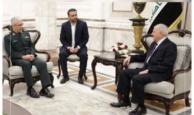 İraq Prezidenti İran Baş Qərargahının rəisi ilə görüşdü