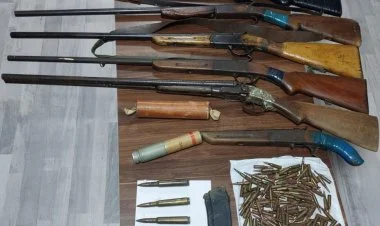 Ağsuda xeyli sayda silah-sursat aşkar edilib