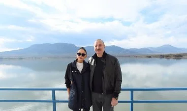 Prezident və birinci xanım Ağdamda FOTO