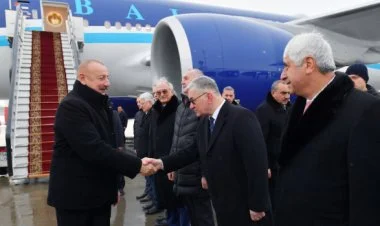 İlham Əliyev Sankt-Peterburqdadır