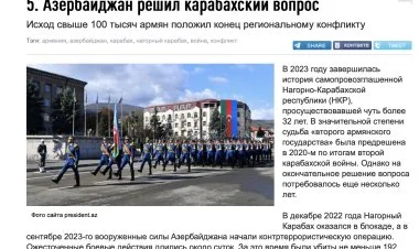 NQ: Qarabağ probleminin həlli ilin ən vacib olayı sırasında
