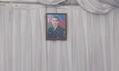Gəncədə şəhidlə vida mərasimi keçirilir