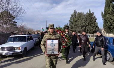 Şəhid Səxavət Axundov Xaçmazın Sayad kəndində dəfn edilib