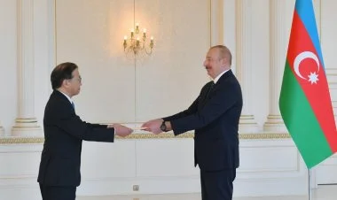 Prezident yeni səfirlərin etimadnamələrini qəbul etdi FOTO