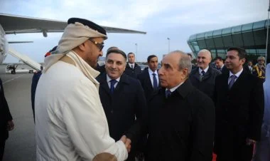 BƏƏ Prezidenti Azərbaycana rəsmi səfərə gəlib FOTO