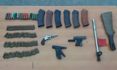 Xankəndidə ötən gün xeyli silah-sursat aşkarlanıb FOTO