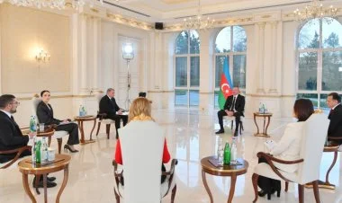 İlham Əliyev televiziyalara müsahibə verib VİDEO