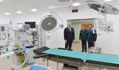 İlham Əliyev DSX-nın yeni hərbi hospital kompleksini açdı
