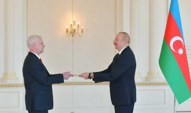 İlham Əliyev ABŞ səfirinin etimadnaməsini qəbul etdi