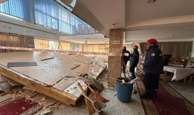 Yasamalda mərasim evinin tavanı çöküb, 3 nəfər xəsarət alıb