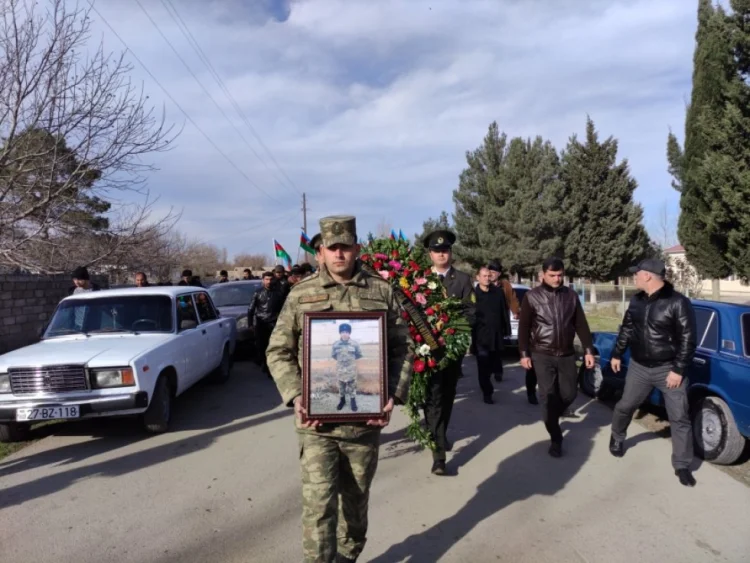 Şəhid Səxavət Axundov Xaçmazın Sayad kəndində dəfn edilib