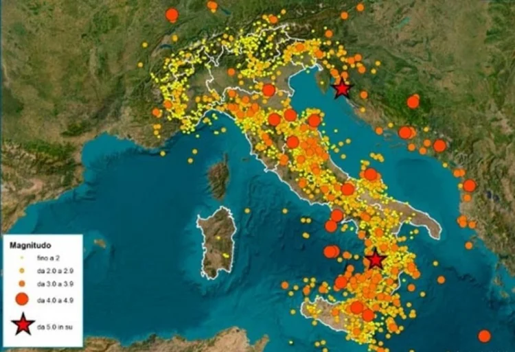 Keçən il İtaliyada 16 mindən çox yeraltı təkan qeydə alınıb