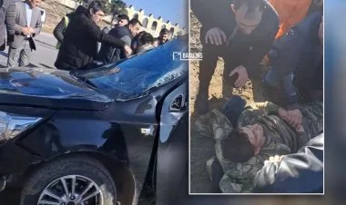 Bakıda hərbçilər qəzaya düşdü