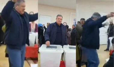 Əməkdar artist seçki məntəqəsində rəqs edib