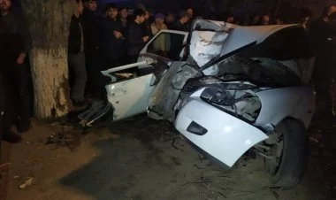 Qubada dəhşətli qəza: 2 ölü, 3 yaralı