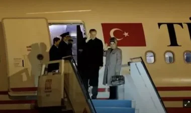 Prezident Ərdoğan və xanımı Əminə Misirdən Türkiyəyə qayıtdı