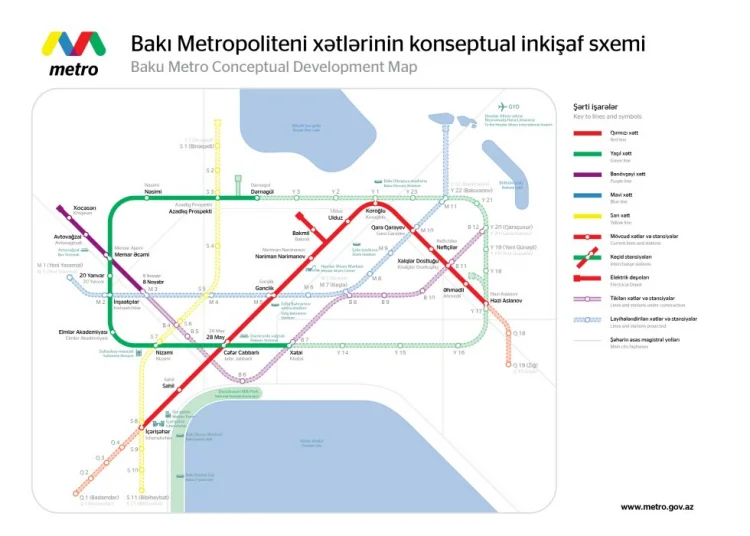 Bakıda 5-7 il ərzində 10 yeni metro stansiyası tikiləcək