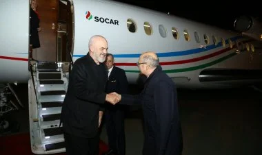 Albaniyanın Baş naziri Azərbaycana işgüzar səfərə gəlib