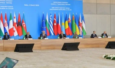 İlham Əliyev Cənub Qaz Dəhlizi Məşvərət Şurasında çıxış edib