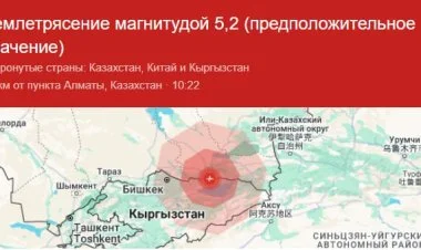 Qazaxıstanda güclü zəlzələ baş verib