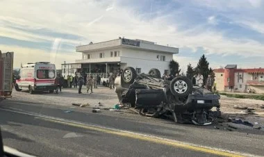 Ərdoğanın korteji qəzaya uğradı: 2 polis öldü FOTO
