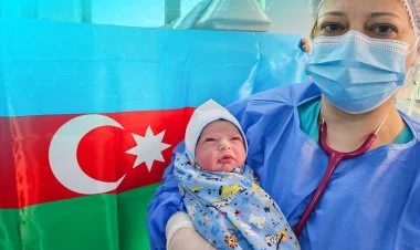 Xankəndidə ilk körpə dünyaya gəldi FOTO