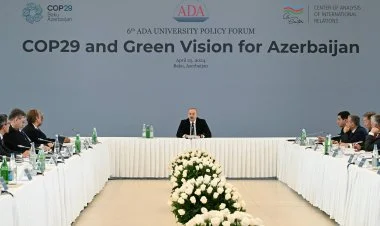 İlham Əliyev beynəlxalq forumda iştirak edir VİDEO