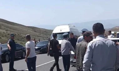 Kərki kəndində aksiya: Ermənistan-İran yolu bağlandı
