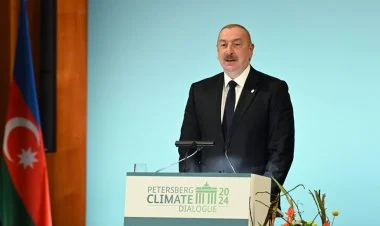 İlham Əliyev Berlində çıxış etdi FOTO / VİDEO