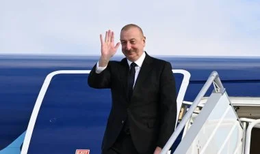 İlham Əliyevin Almaniyaya səfəri başa çatdı FOTO
