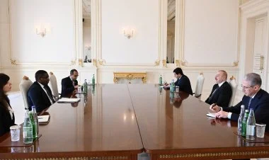 İlham Əliyev BMT Baş katibinin xüsusi müşavirini qəbul edib