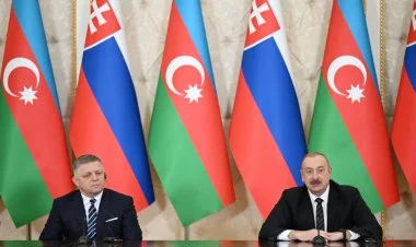 İlham Əliyev və Robert Fitso mətbuata bəyanatla çıxış edib