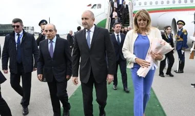 Bolqarıstan Prezidenti Rumen Radev Azərbaycana səfərə gəlib