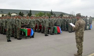 Azərbaycan Ordusunda andiçmə mərasimləri keçirilib