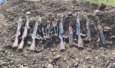 Azad edilən ərazilərdən silah-sursat tapıldı