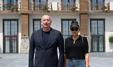 İlham və Mehriban Əliyevlər Zəngilanda YENİLƏNİB FOTO