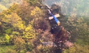 İran prezidentinin qəzaya uğradığı helikopterin FOTOsu