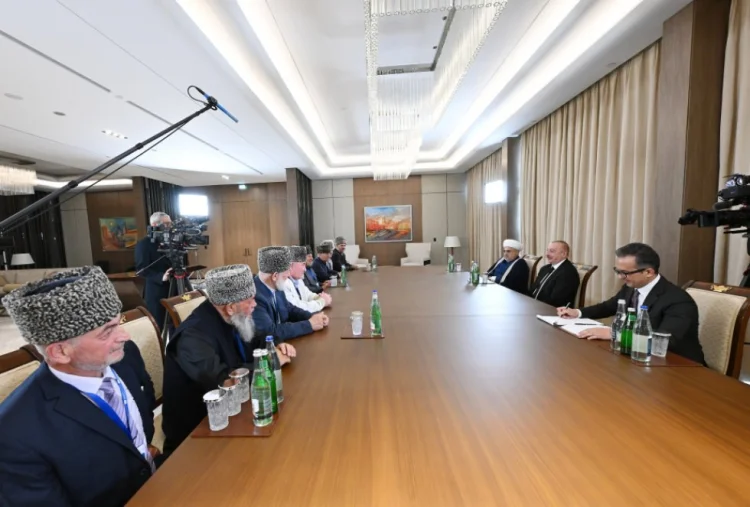 Prezident Şimali Qafqaz regionunun müftilərini qəbul etdi