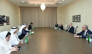 İlham Əliyev BƏƏ-nin nazirini qəbul edib