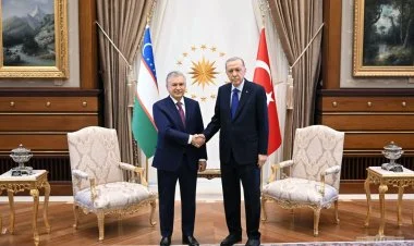 Şavkat Mirziyoyev Ankarada Rəcəb Tayyib Ərdoğanla görüşüb