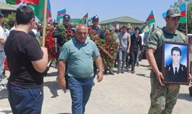 31 il sonra meyit qalıqları tapılmış şəhid dəfn olunub