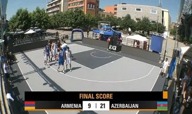 Basketbol millimiz Ermənistanı məğlub etdi YENİLƏNİB