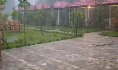Laçına növbəti dəfə dolu yağıb