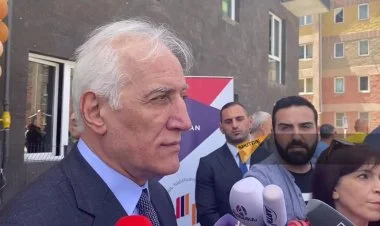 Ermənistan prezidenti ilk dəfə Azərbaycanla sərhədə gəlib