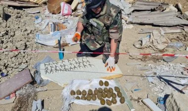 Saray və Masazırda  xeyli sayda silah-sursat tapılıb FOTO