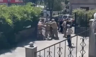 Hərbçilər qondarma "Artsax nümayəndəliyi"nə hücum edib VİDEO